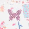 Corte a laser lantejoulas ocas estéreo borboleta patch feito à mão DIY acessórios acessórios de cabelo infantil material de cocar