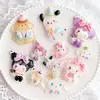 Vestido Luminoso Parche de Animales de Dibujos Animados de Resina Funda para Teléfono Celular Bolsos Zuecos Material para Pasadores Diadema Accesorios de Pegamento Cremoso