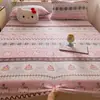 Lençol de Cama de Leite Espesso de Inverno Ajustado Peça Única Quente Cobertura de Lençol de Cama de Coral Fleece Cobertura de Colchão com Veludo Adicional Cobertura Protetora Conjunto de Três Peças