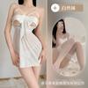 Pijama de Lencería Sexy Tentación Entrepierna Libre con Aro Push-up Camisón Traje de Encaje Lencería Lazo Mujer
