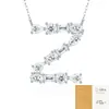 Collar de moda de comercio exterior estilo ins de lujo ligero nicho, nuevo accesorio de collar 925 de plata transfronterizo que no se decolora para mujeres en verano
