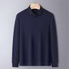 957#40 260G Seda de Amora Modal Manga Longa Gola Polo Camisa de Trabalho para Empresas Uniforme de Trabalho Roupas para Trabalho em Equipe