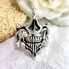 Anillo Vintage Calavera Cara de Fantasma para Hombre Agresivo Combinación 2 en 1 Anillo de Dedo Moderno Simple Creativo Anillo Abierto