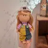 Boneca Espanhola de Batata Mia 24cm Boneca 30cm Menina Feita à Mão DIY Waldorf com Roupas Trocáveis