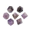 Fonte Etsy DND jogo de mesa de corrida em grupo cidade subterrânea Z01 dados de pedra D20 terno de cor ametista natural multifacetada