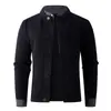 Suéter Cardigan para Hombre Estilo Chic Americano Patchwork Falso Dos Piezas Tejido de Punto de Alta Gama Perezoso Casual Deportivo Chaqueta de Pareja