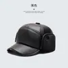 Gorros de Lana Cálidos con Protección para los Oídos para Otoño e Invierno de Hombre, Gorros de Algodón para Personas de Mediana Edad y Mayores, Gorras Casuales tipo "Dad Hat", Gorras de Visera Antifrío para Mayores