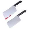 Accesorios de Halloween cuchillo de fruta de simulación de plástico cuchillo de cocina cuchillo afilado sangriento de terror suministros para actuación de mascarada