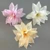 Pasador de flor de lirio, tocado de flor de seda, pinza para el pelo para fotografía de viaje, accesorio floral lateral para el pelo para Hanfu y falda Ma Mian, accesorio para fotografía