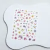 Celebridade da Internet Adesivos de Unha com Flores Secas Estilo Japonês Gradiente de Flores Secas Sonhador Monet Pequenas Flores Adesivos de Unha Adesivos de Decoração de Unha