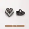 Forma de Corazón con Pedrería Dos Agujeros Botones para Camisa Estilo Chanel Abrigo Ropa Chaqueta Cortavientos Suéter Prendas de Punto Botones Metálicos