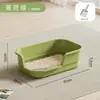 Bandeja de arena para gatos extragrande para gatos de patas cortas, anti-salpicaduras, semi-cerrada, inodoro para gatos a prueba de olores, venta al por mayor de artículos para mascotas