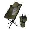 Venta al por mayor transfronteriza silla giratoria de respaldo alto de aleación de aluminio silla plegable de apertura rápida silla de camping silla de camping silla luna almacenamiento con un botón