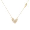 Plata 925 diseño simple estilo niña cadena de clavícula en forma de V amor estilo dulce de lujo ligero collar de alta calidad venta directa de fábrica