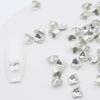Uñas postizas de internet Mariposa de cristal Aurora mágica punta de dedo amor Diamante K9 pequeño puntiagudo transparente 10 accesorios