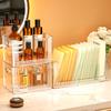Caja apilable de lujo ligero para mascarillas, cosméticos, labiales, productos para el cuidado de la piel, caja de almacenamiento para polvo compacto, estante de almacenamiento para tocador