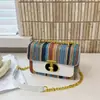 Bolsa Quadrada Pequena de Tecido com Design de Nicho Verão 2026 Transfronteiriça Bolsa de Ombro com Corrente Estilo Coreano Design de Nicho