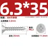 Tornillos Autorroscantes Avellanados Gb846 Acero Inoxidable 304 Cabeza Plana Phillips Tornillos para Madera Extendidos M2.9M3.5M4.2M5.5