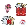 Colgantes de llavero personalizados con cuentas para serie de bodas, juego completo de materiales y herramientas para personalización al por mayor