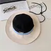 Nuevo Sombrero de Pescador Retro de Trabajo con Bloques de Color y Letras para Mujer, Sombrero de Sol para Senderismo al Aire Libre en Verano, Sombrero de Montañismo con Protección Solar