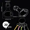 10 Peças Organizador de Linha para Bordado Cruzado em Acrílico Transparente Bolsa de Armazenamento para Carretel de Linha de Costura Padrão de Artesanato DIY