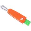 Escova de limpeza de tampa de copo de cenoura, escova de limpeza de ranhuras, escova para mamadeira, escova para mamilos, escova para limpeza de aberturas de copos térmicos