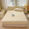 Estilo Ins Nueva Sábana Bajera Ajustable Transpirable Antideslizante de Kapok Amigable con la Piel Juego de Tres Piezas Juego de Cama de Una Pieza Adecuado para Todas las Estaciones