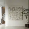 Pintura Decorativa Moderna Minimalista de Lujo Ligero para Sala de Estar Arte Personalizado para Nichos Pintura Colgante para Pared de Hotel, Casa de Huéspedes, Habitación Modelo, Pasillo