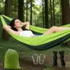 Rede Poliéster Pongee Balanço de Exterior Dupla Camping Portátil Resistente a Rasgos Respirável Leve Caminhada Viagem