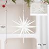 Decoração de Natal ins estilo floco de neve estrela enfeites da árvore de Natal atmosfera pendente em torno da cena layout adereços