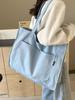 Bolsa de Ombro Casual de Lona Estilo Japonês para Mulheres da Temporada de Verão de 2024, Bolsa Tote Elegante de Grande Capacidade para o Dia a Dia, Bolsa de Mão