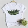 Camiseta de Manga Corta con Estampado de Flores Nuevo 2025 para Mujer, Top Casual de Manga Corta
