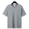 Estilo Nuevo de Verano 200g Hombro Caído Sorona Manga Corta Casual Versátil Moda Tendencia Más Vendido Color Sólido Top para Hombre