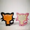 Lâmpada Infantil de Gato em Madeira Luz Noturna Infantil LED