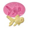 Molde de Silicone para Modelagem de Peixe Dourado DIY Molde Dobrável para Bolo Artesanal Ferramenta Dobrável para Doces Molde para Bolo Outros Sem Silicone