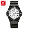 Reloj Marca Oulisi Nuevo Reloj de Cuarzo Reloj con Correa para Estudiantes Reloj Simple de Moda para Hombre Resistente al Agua