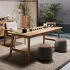 Mesa de Té Pequeña para Balcón Asiento Bajo Estilo Chino Nuevo Mesa Baja 60 de Alto Estética Dinastía Song Mesa de Té de Madera Maciza 2026 Nuevo Gama Alta