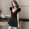 Gongyu Weng discoteca mujeres discoteca vestido escotado bañera de pies para sauna ropa de trabajo de técnico mono sexy