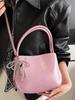 Bolso de Cubo de Axila de Moda Trendy de Aspecto Elevado 2025 Nuevo Estilo Coreano Bolso de Hombro Simple Diseño Nicho Bolso de Mano para Mujer
