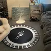 Dormitorio Minimalista en Blanco y Negro para Niños Alfombra Negra 8 Esterilla Antideslizante para Piso 8 Sala de Estar en Casa Foto Ins Cama de Dormitorio