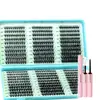 Bestseller de Amazon Set de Pestañas Postizas Transfronterizo Europeo y Americano, Pestañas Segmentadas, Naturales y Espesas, Kit de Pestañas Autoinjertables