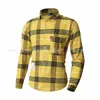 Nueva Camisa de Cuadros de Manga Larga para Hombre de Comercio Exterior Transfronterizo Primavera y Verano Estilo Holgado de Moda Atractiva Tallas Grandes Camisa para Hombre