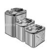 Cubo de gasolina cuadrado de acero inoxidable 304 de 30 litros, 20 litros y 10 litros, recipiente para diésel de 201 litros de espesor, cubo de combustible pequeño de repuesto para automóvil.