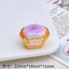 Accesorios de resina, crema, pegamento, dibujos animados, bricolaje, horquilla, agujero, zapatos, hebilla, joyería, decoración, estéreo, sándwich, huevo, tarta, comida, juego