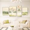 Pintura decorativa para sala de estar de Rizhao Jinshan, pintura de paisaje de troncos nórdicos, cornucopia, pintura colgante, mural de pared para fondo de sofá