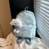 Bolsa de Ombro Floral Estilo Japonês Estilo Ins Estilo Mori Estilo Fresco Mochila Escolar para Menina Estilo Universitário Mochila de Viagem para Estudante Universitária para Mulheres