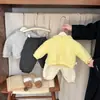 Pantalones de Felpa de Invierno para Niñas Otoño e Invierno Moda para Bebés Engrosados Sueltos Deportivos Pantalones de Chándal Cálidos Largos