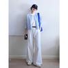 Cárdigan de Punto Simple y Fresco de un Solo Botón para Mujer, Suéter Casual Perezoso de Manga Larga para Primavera y Otoño, Top Estilo Dulce Coreano