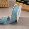 Rolo Grande de Fita de Sarja Estampada Estrela Estilo Retrô Acessórios DIY de Jeans Calçados Chapéus Brinquedos Embalagem de Presente Fita