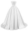 Vestido de Noche Satinado Hombros Descubiertos 2026 con Efecto Adelgazante, Adecuado para Actuaciones de Coro, Exámenes Artísticos y Ceremonias Elegantes de Mayoría de Edad para Damas, con Cola Larga